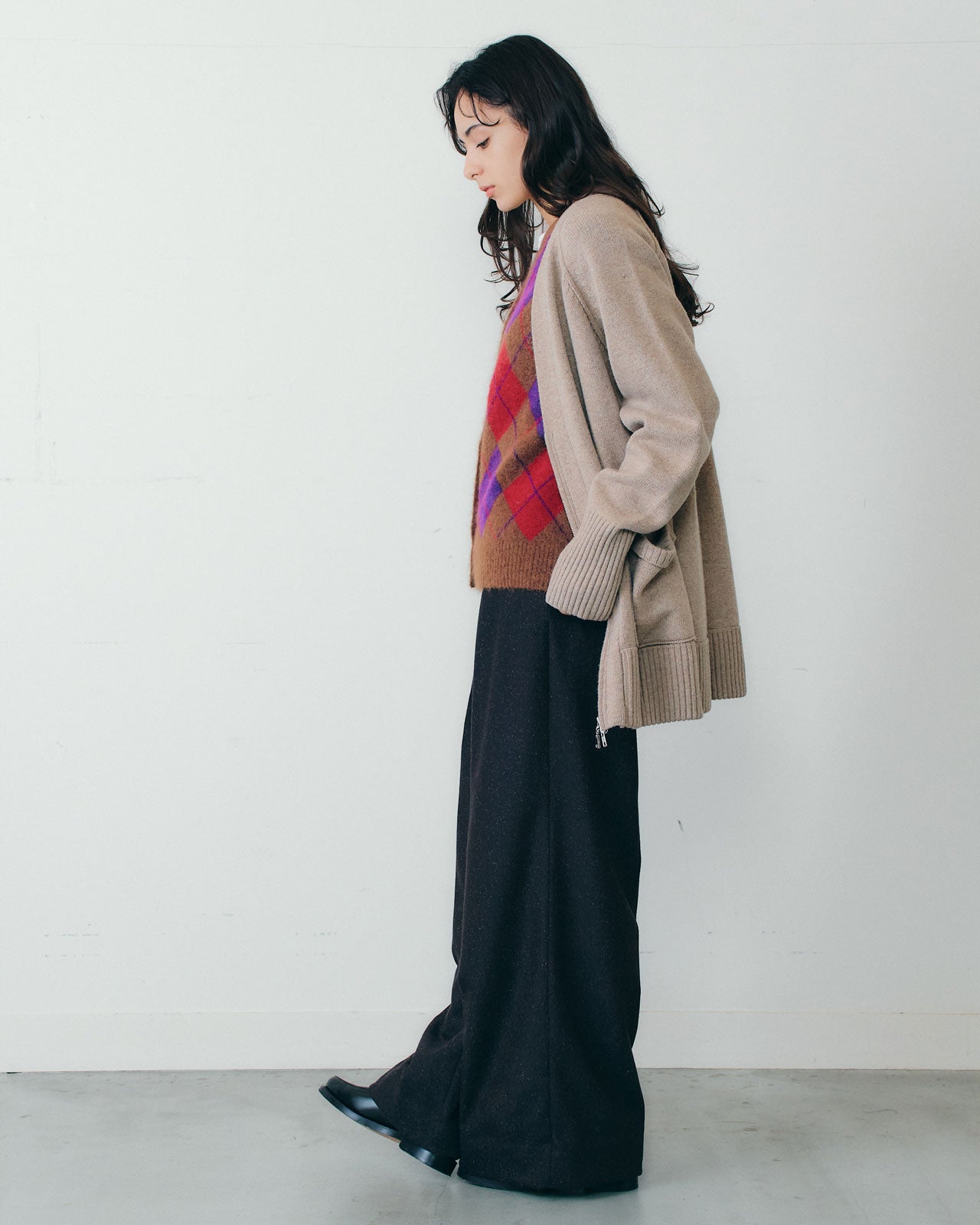 10月中旬入荷予定】WOOL KNIT ZIP CARDIGAN – Shinzone