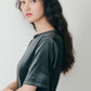 VELOUR HALF SLEEVE TEE