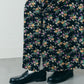 FLOWER BOUQUET PRINTED SATIN SKIRT