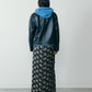 FLOWER BOUQUET PRINTED SATIN SKIRT