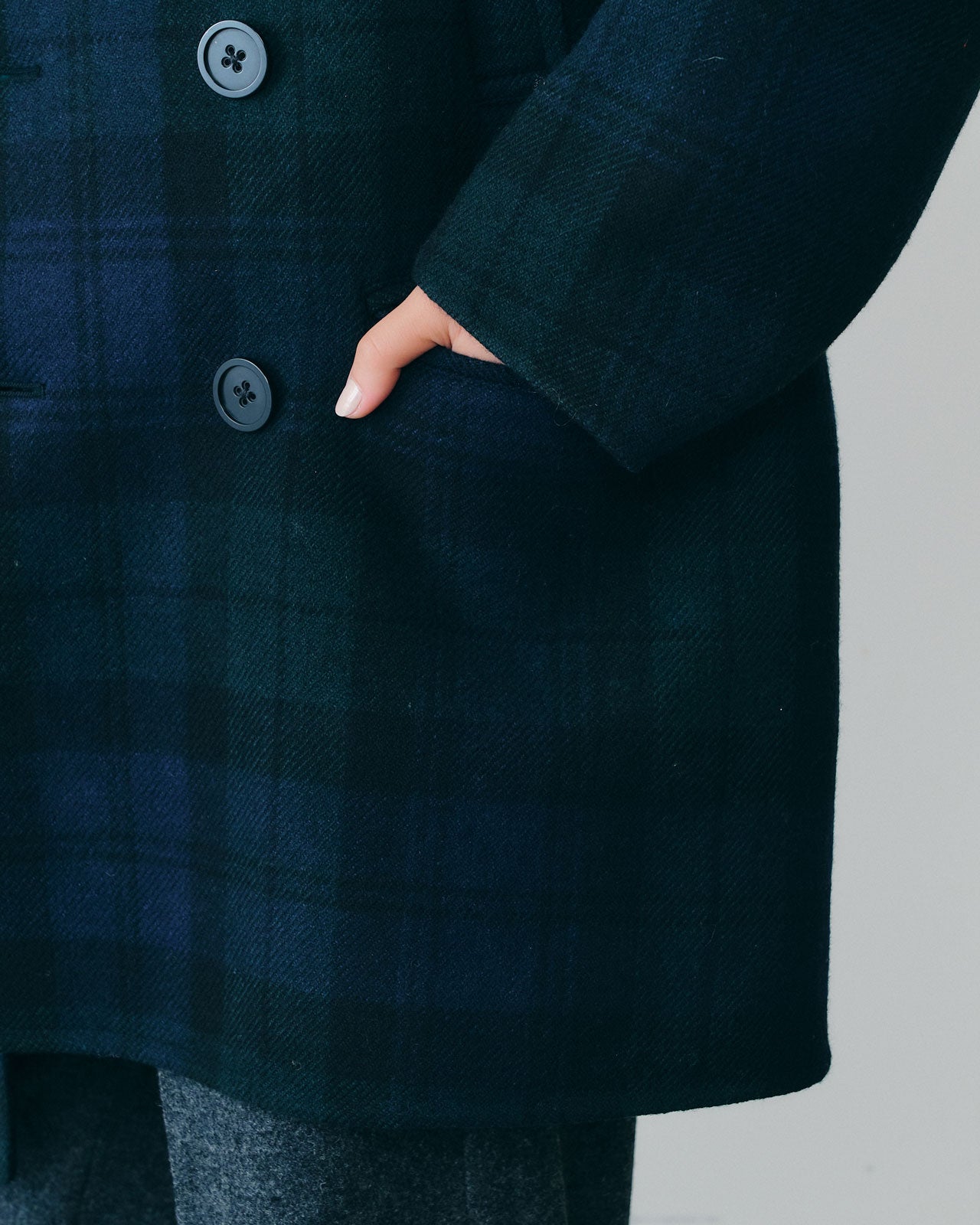 【10月中旬入荷予定】OVERSIZED WOOL PEACOAT (Lovat)
