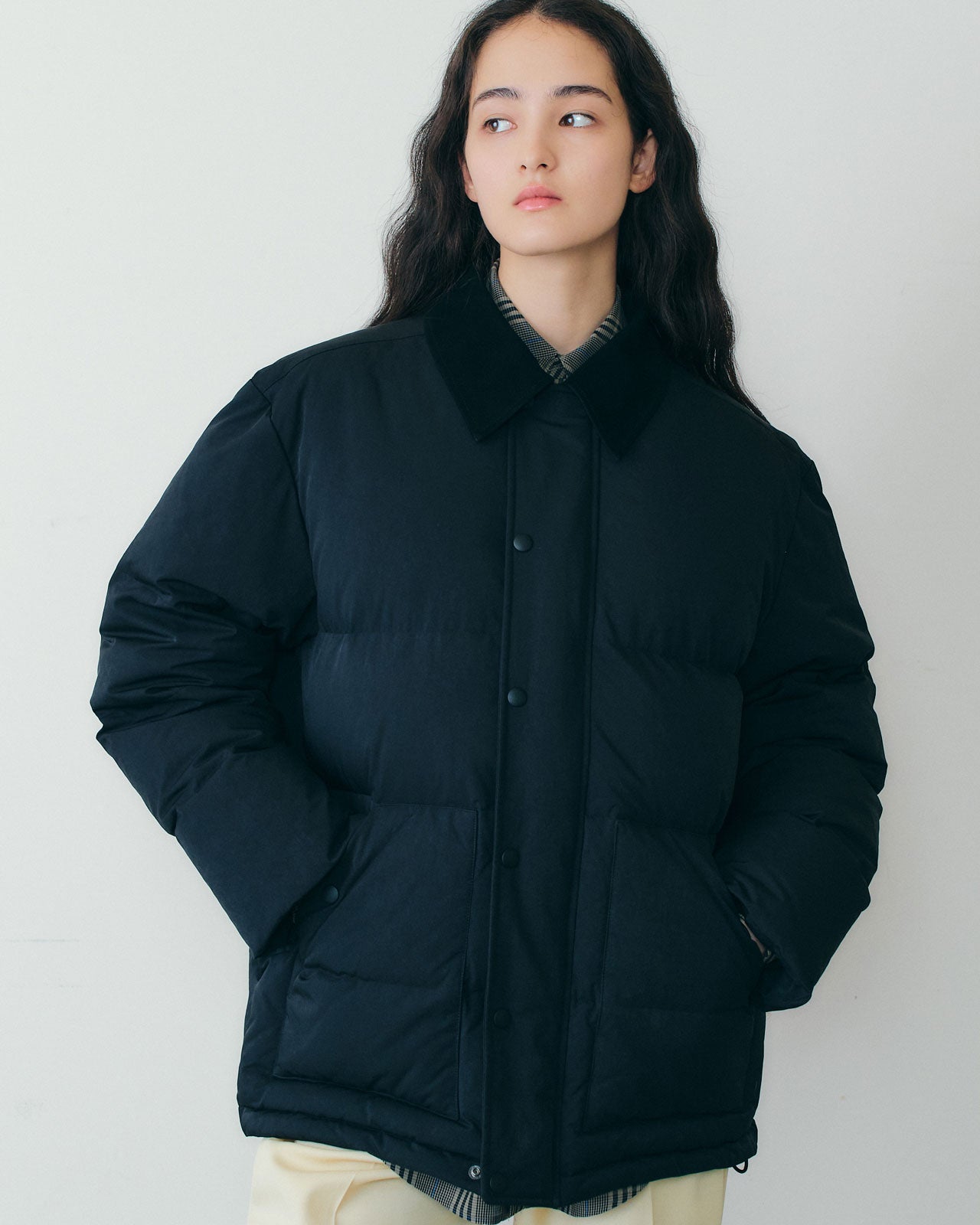【11月上旬入荷予定】SUEDE COLLAR DOWN JACKET