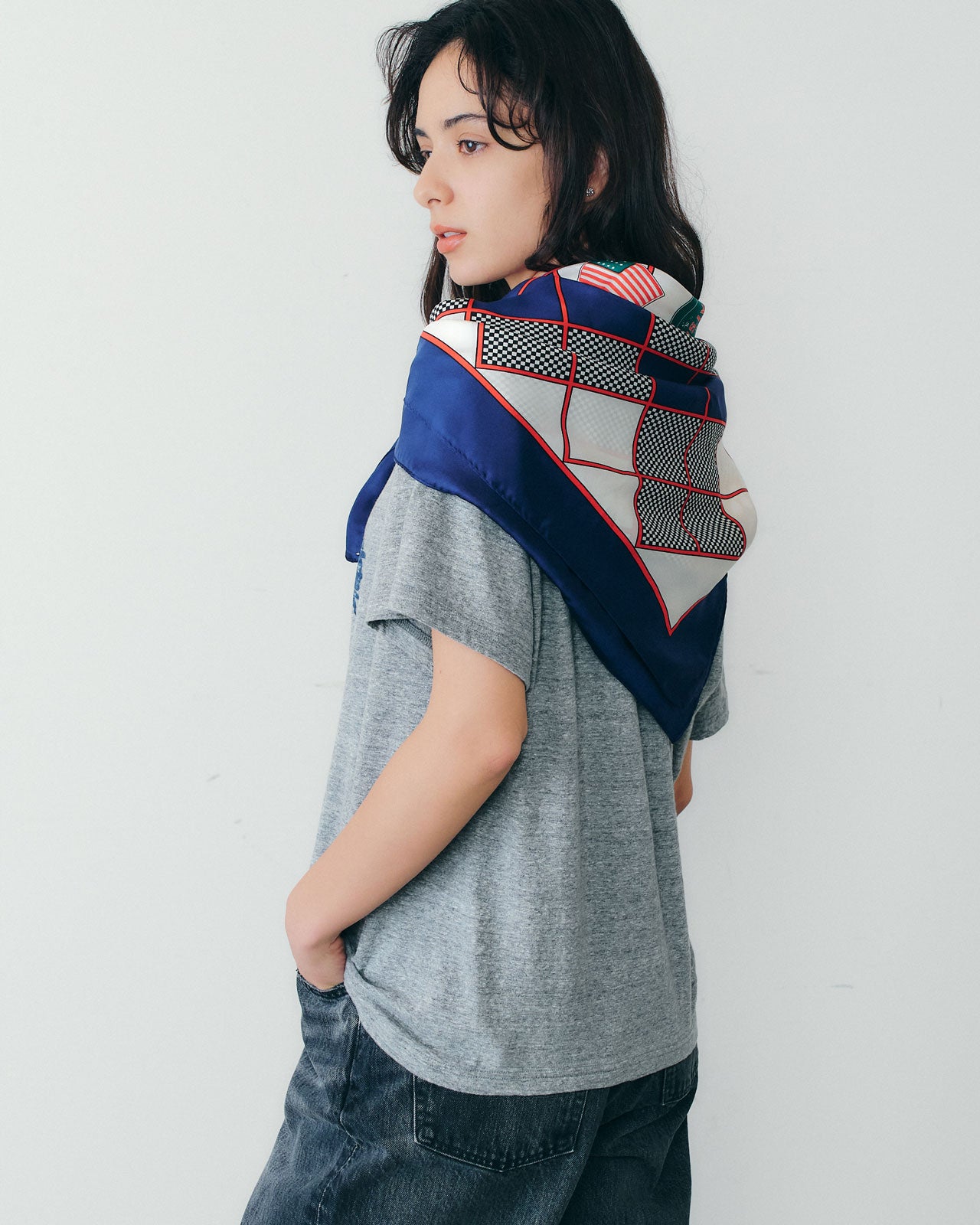 NEW YORK PATCHES SCARF