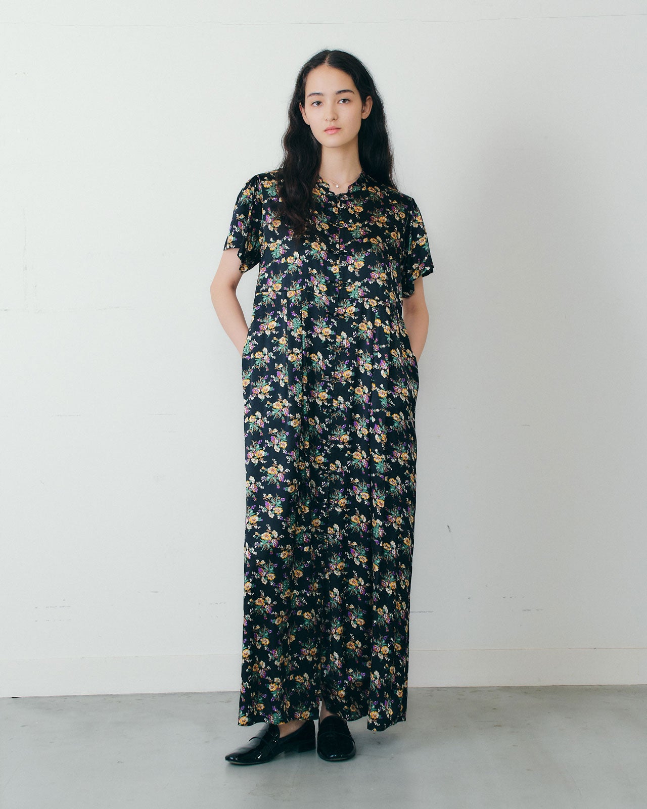 FLOWER BOUQUET PRINTED DRESS