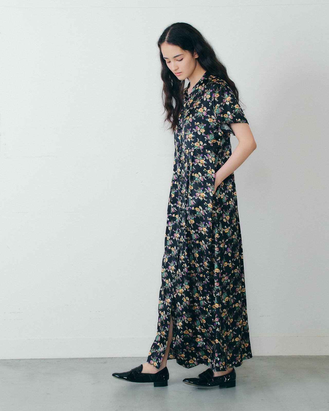 FLOWER BOUQUET PRINTED DRESS