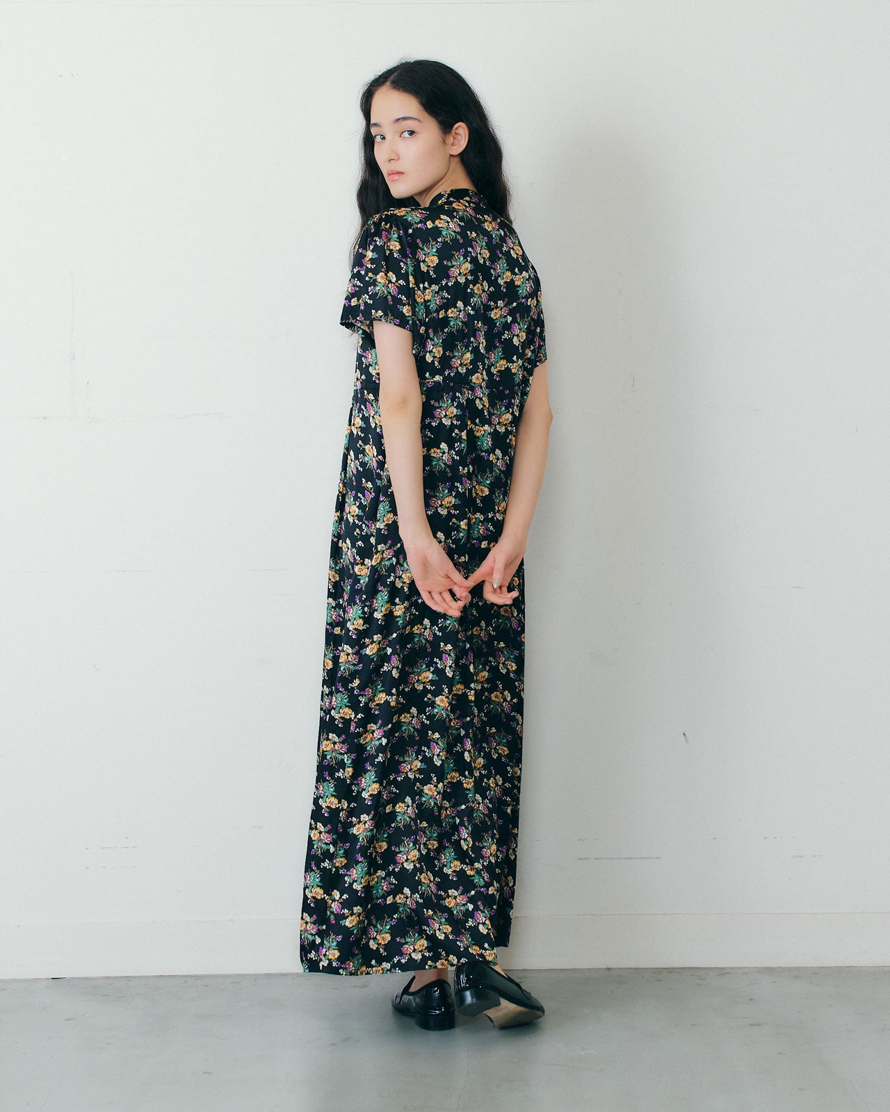FLOWER BOUQUET PRINTED DRESS