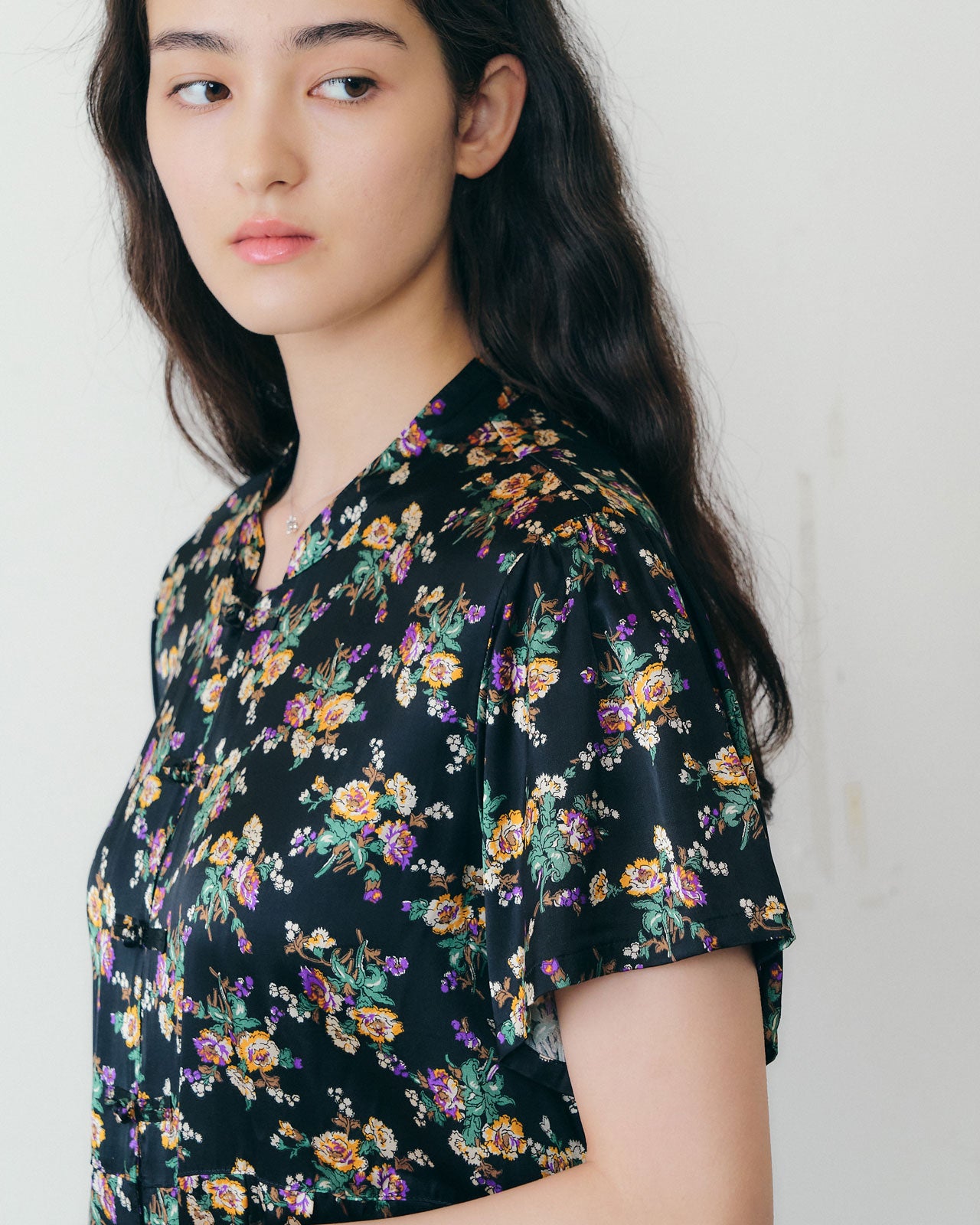 FLOWER BOUQUET PRINTED DRESS