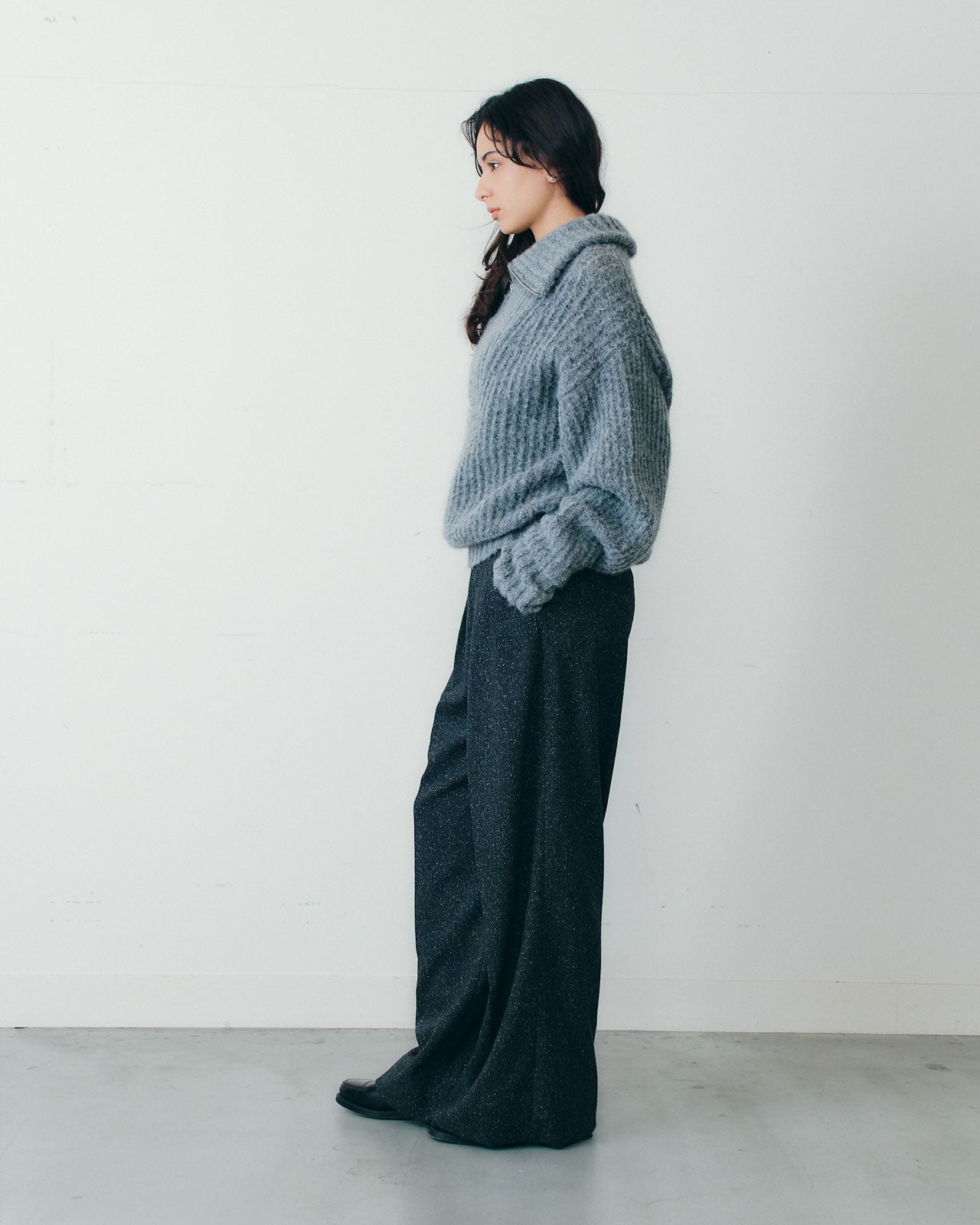 【11月上旬入荷予定】DUFFY HALF ZIP KNIT