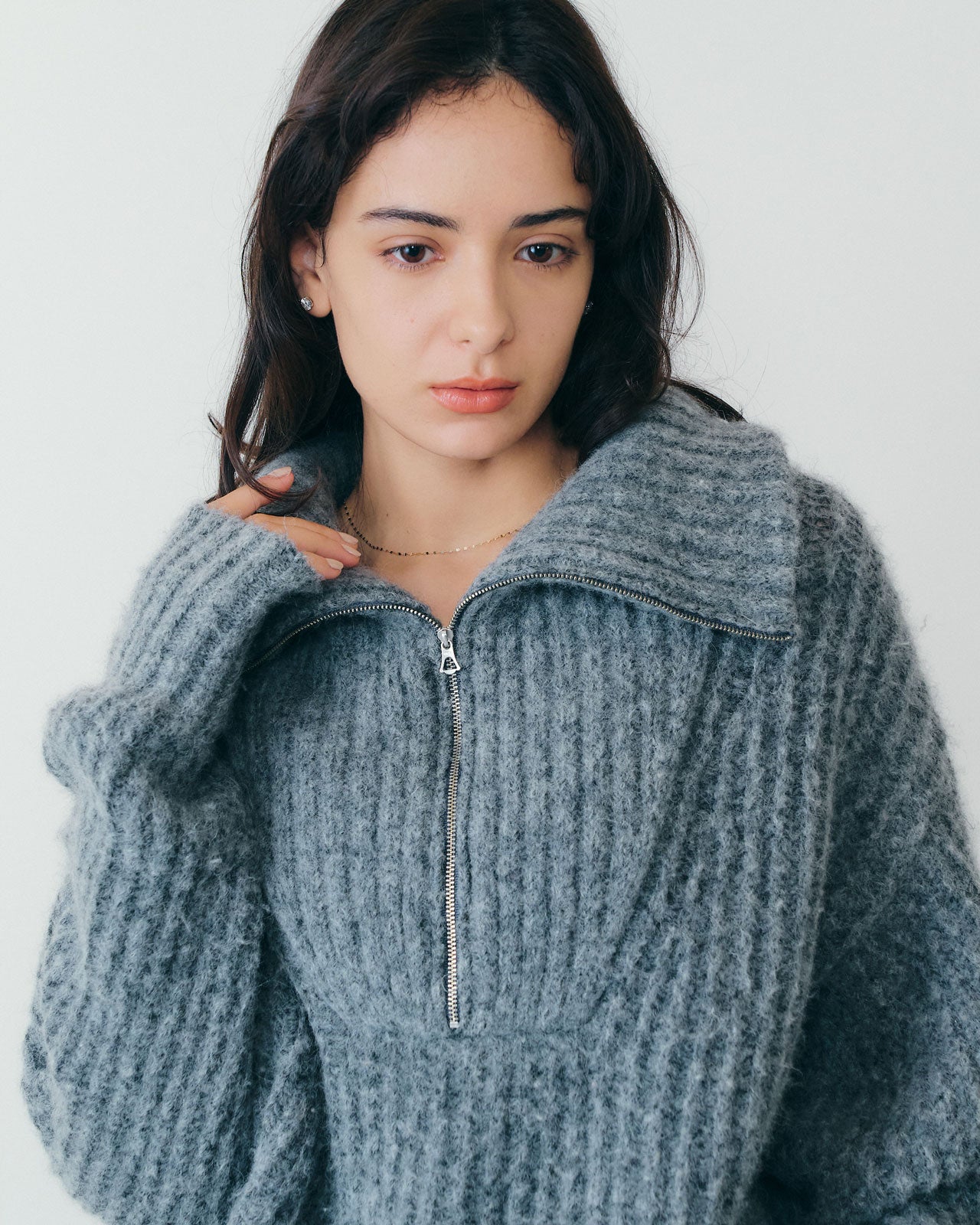 【11月上旬入荷予定】DUFFY HALF ZIP KNIT