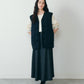 【9月中旬お届け】CHINA BUTTON QUILTED VEST