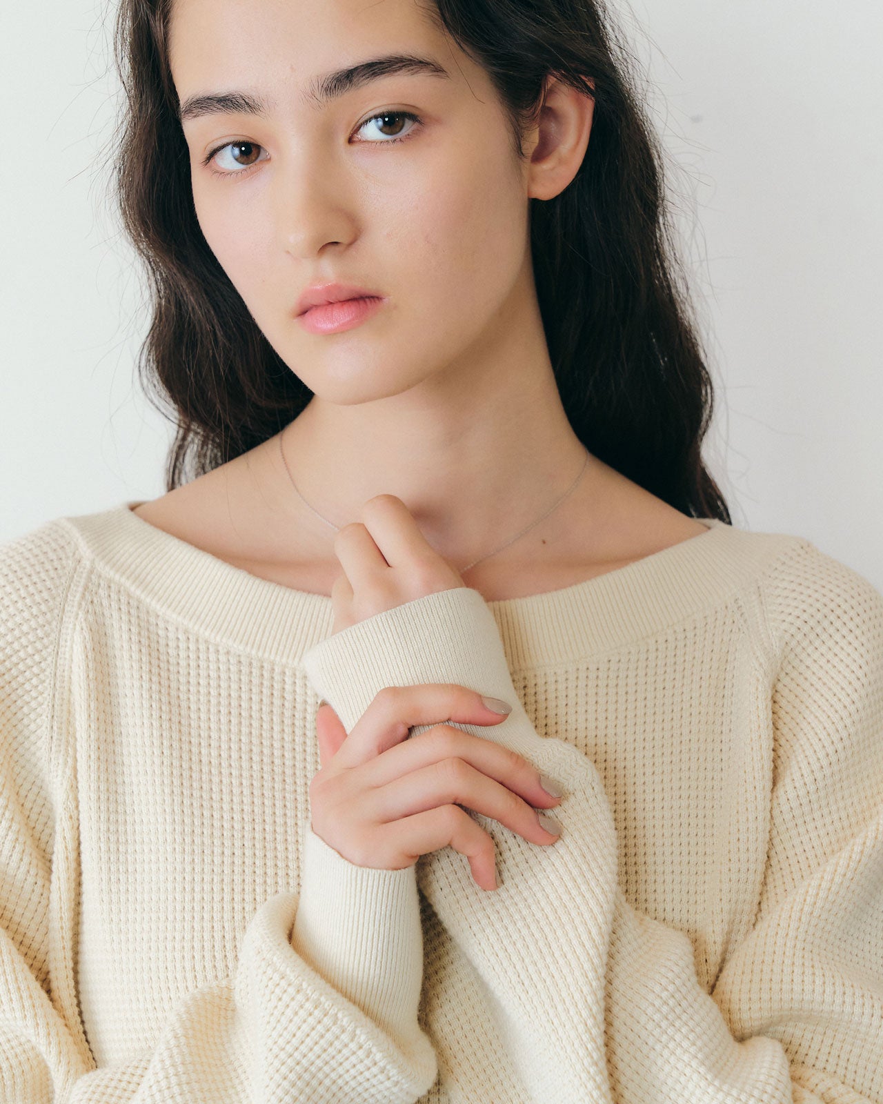【9月下旬お届け】WAFFLE KNIT PULLOVER