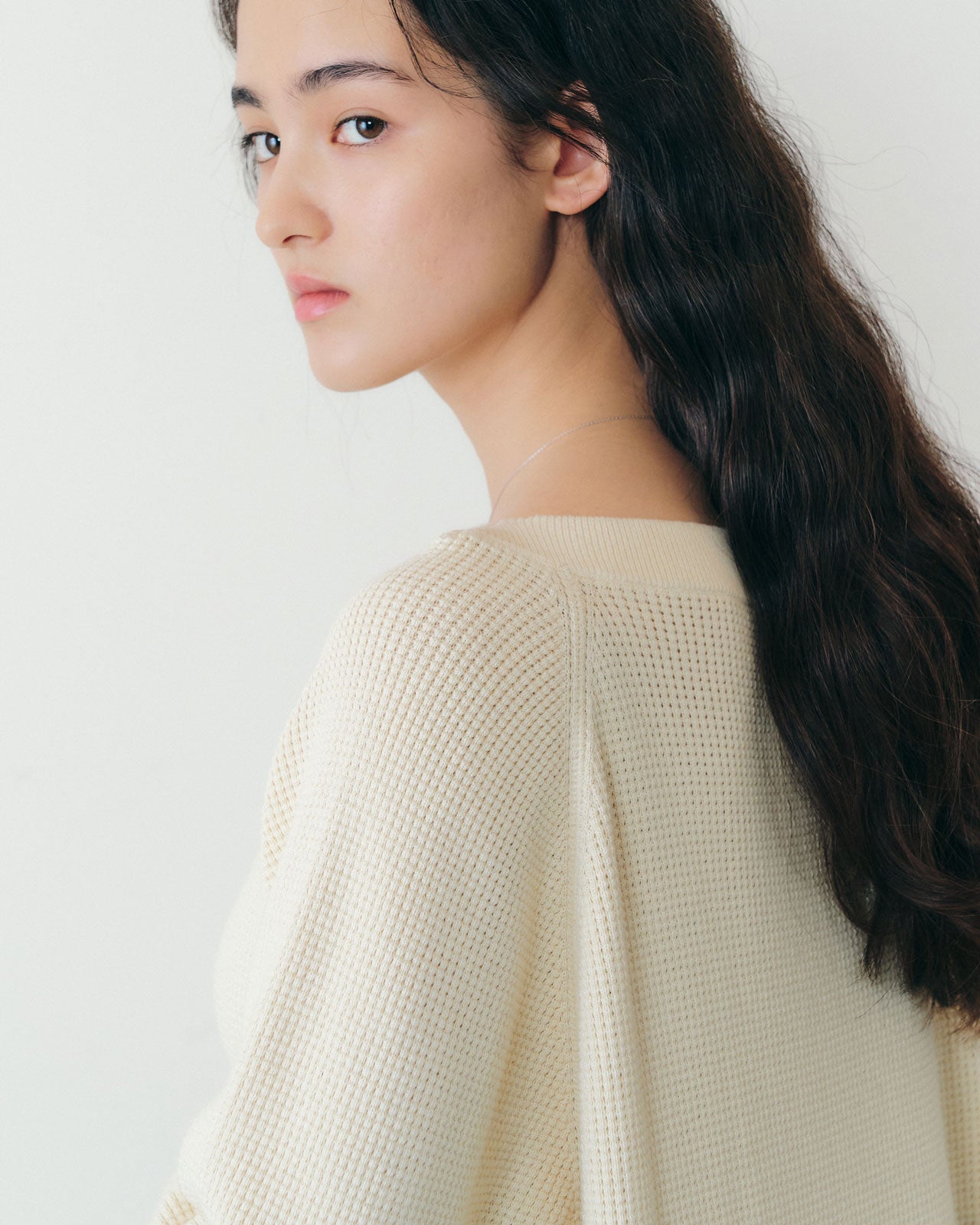 【9月下旬お届け】WAFFLE KNIT PULLOVER