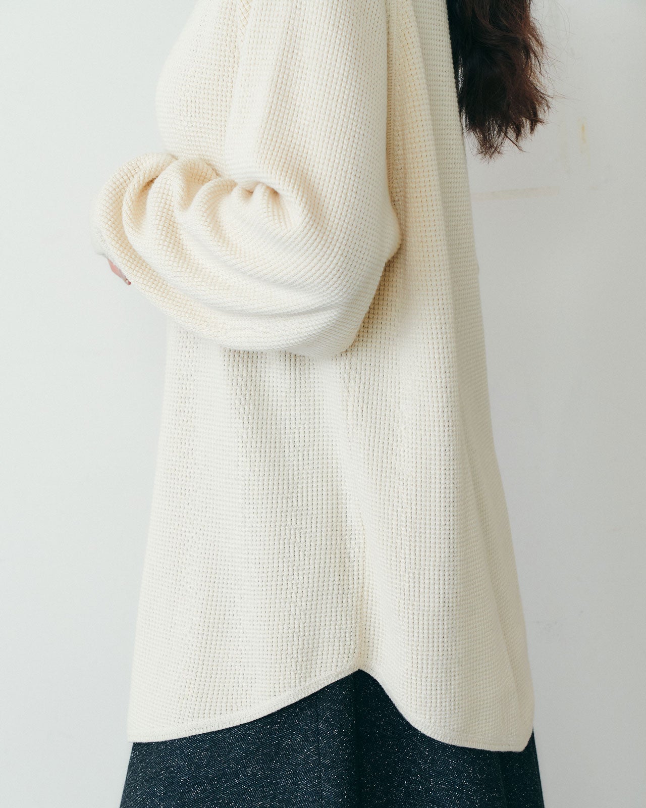 【9月下旬お届け】WAFFLE KNIT PULLOVER