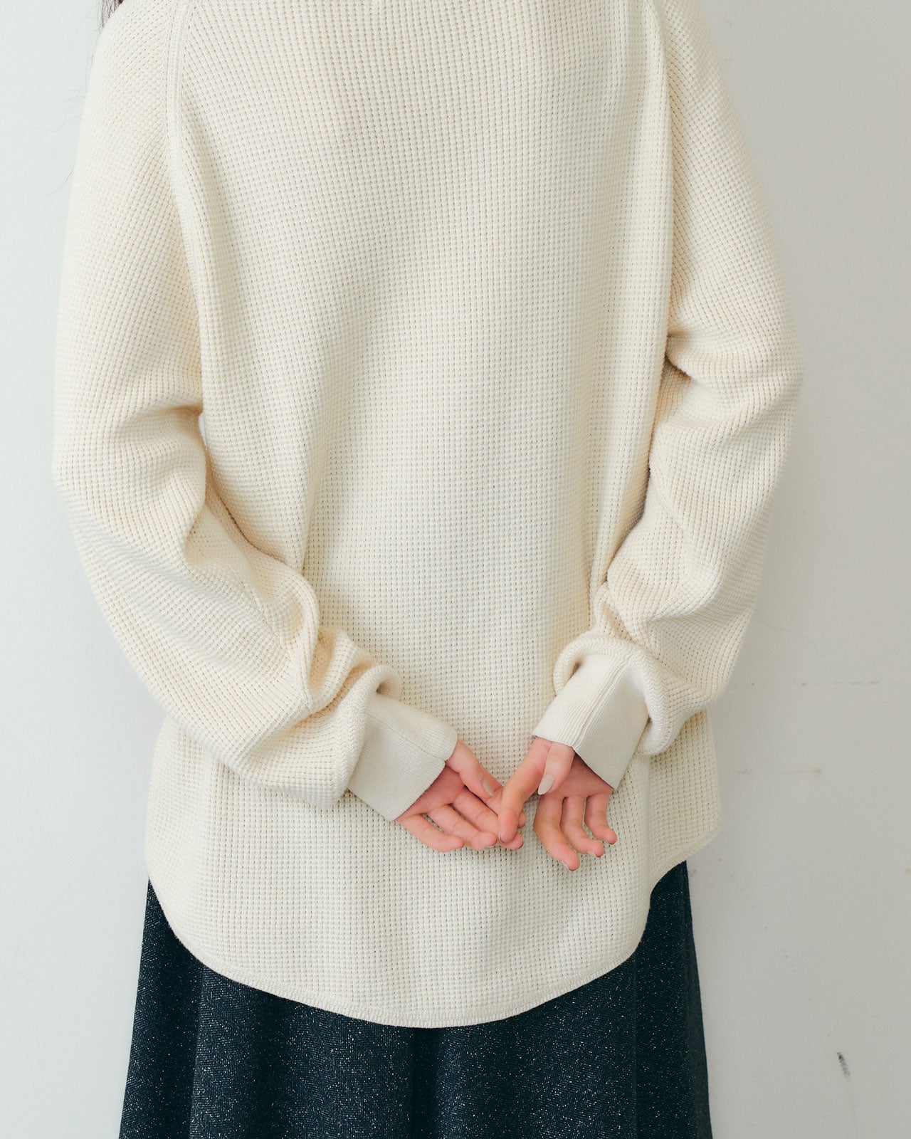 【9月下旬お届け】WAFFLE KNIT PULLOVER