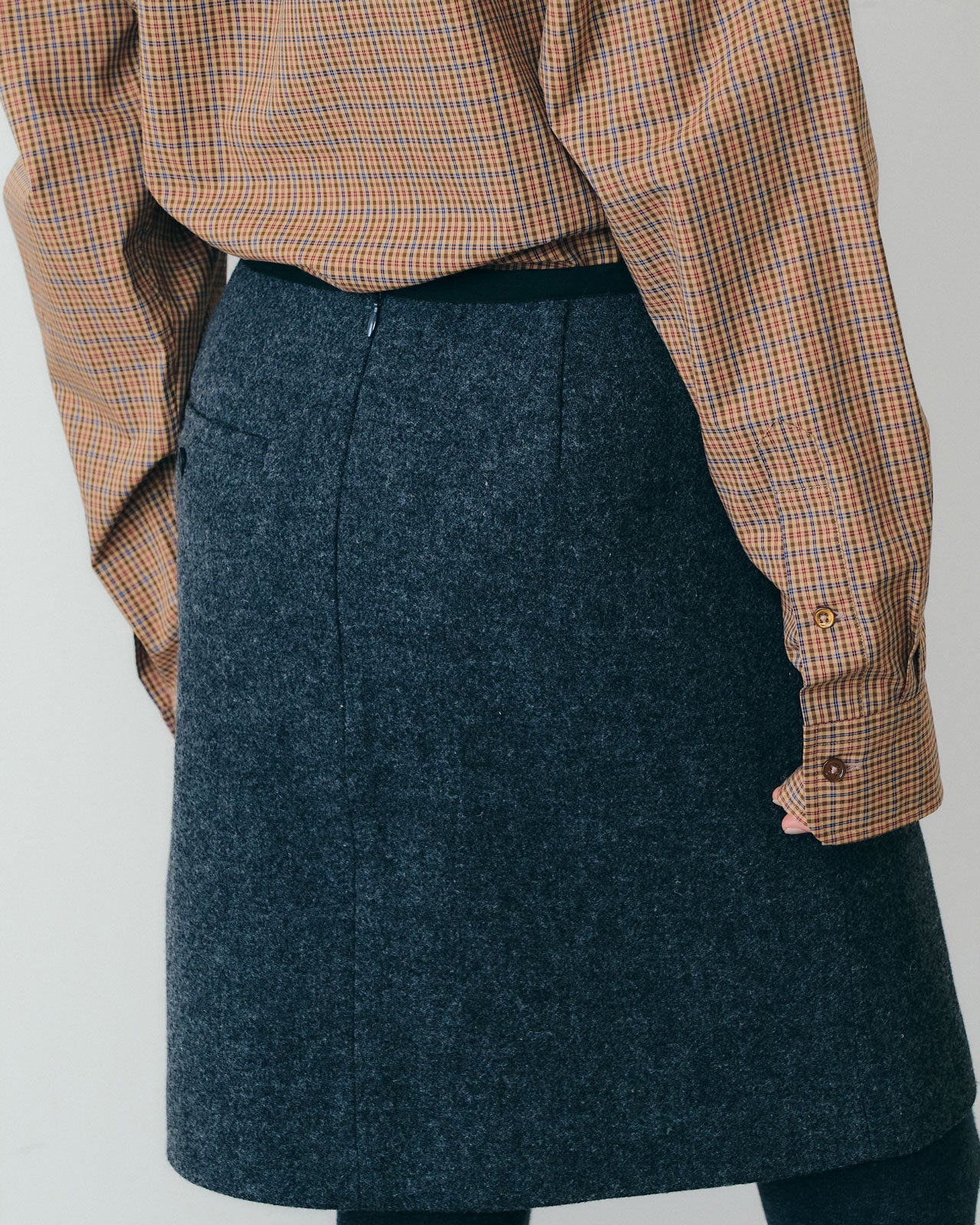 【9月中旬入荷予定】WOOL MINI SKIRT
