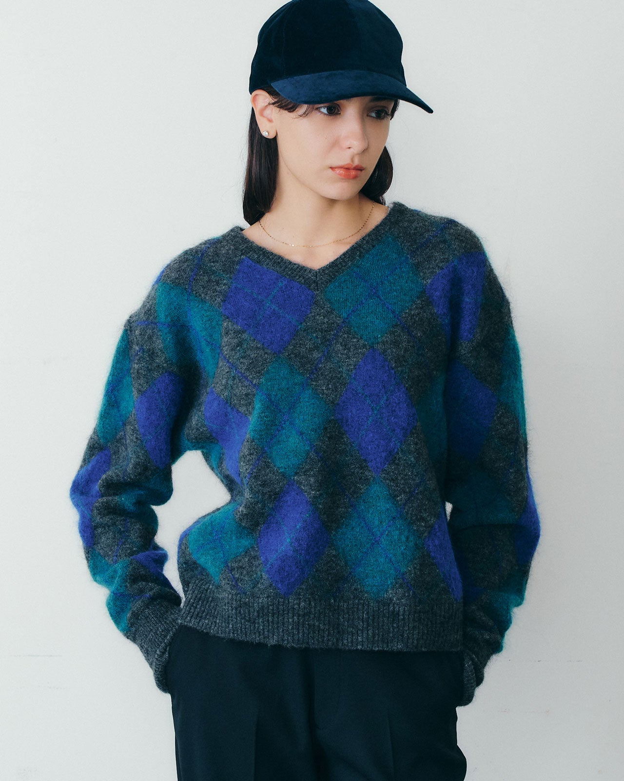 DEUXIEME CLASSE - SHINZONE アーガイルニット 10月上旬入荷予定】ARGYLE KNIT PULLOVER – Shinzone
