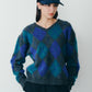 【10月上旬入荷予定】ARGYLE KNIT PULLOVER