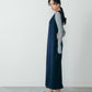 【9月中旬お届け】WOOL SATIN DRESS