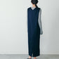 【9月中旬お届け】WOOL SATIN DRESS