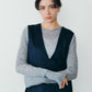 【9月下旬お届け】CASHMERE SILK RIB KNIT
