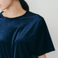 VELOUR HALF SLEEVE TEE