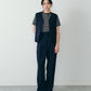 【6月下旬お届け】T/W CRAPE GILET