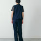 【6月下旬お届け】T/W CRAPE GILET