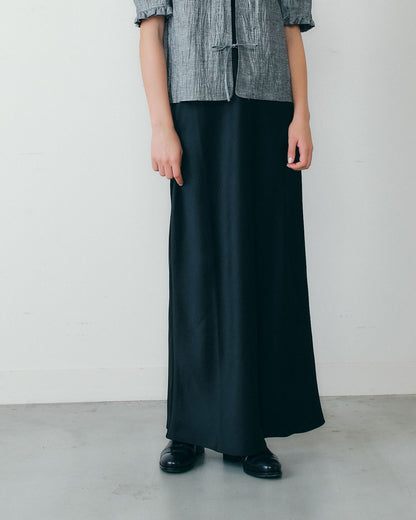 SATIN LONG SKIRT