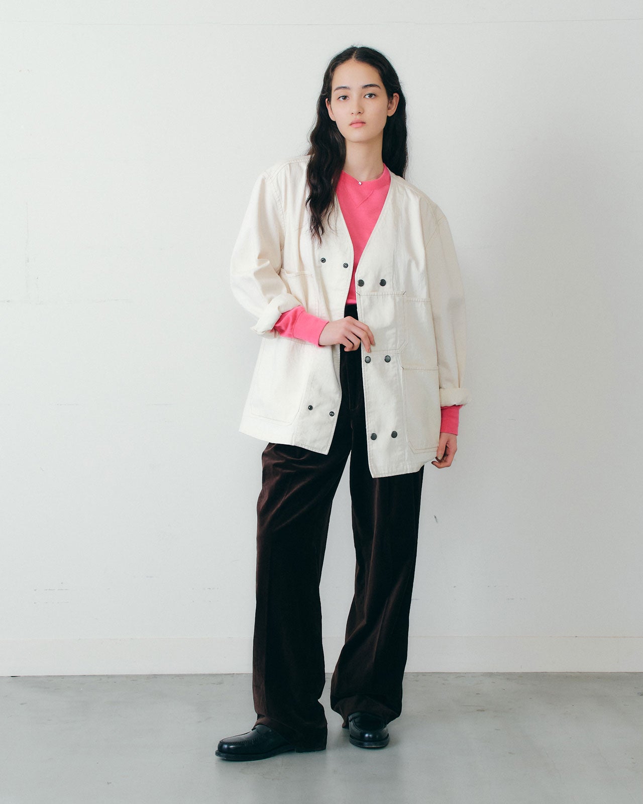 【9月中旬お届け】NO COLLAR COVERALL
