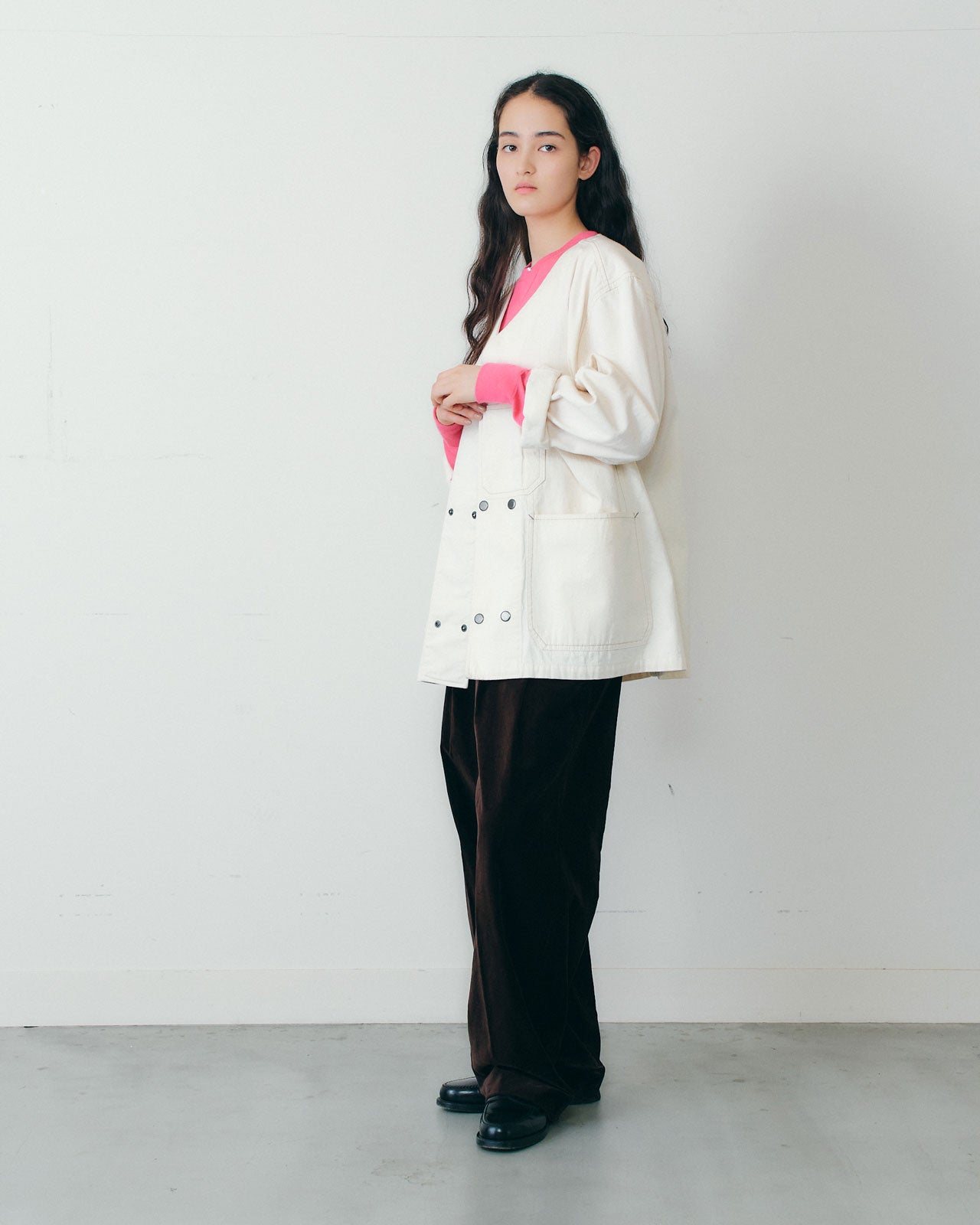 【9月中旬お届け】NO COLLAR COVERALL