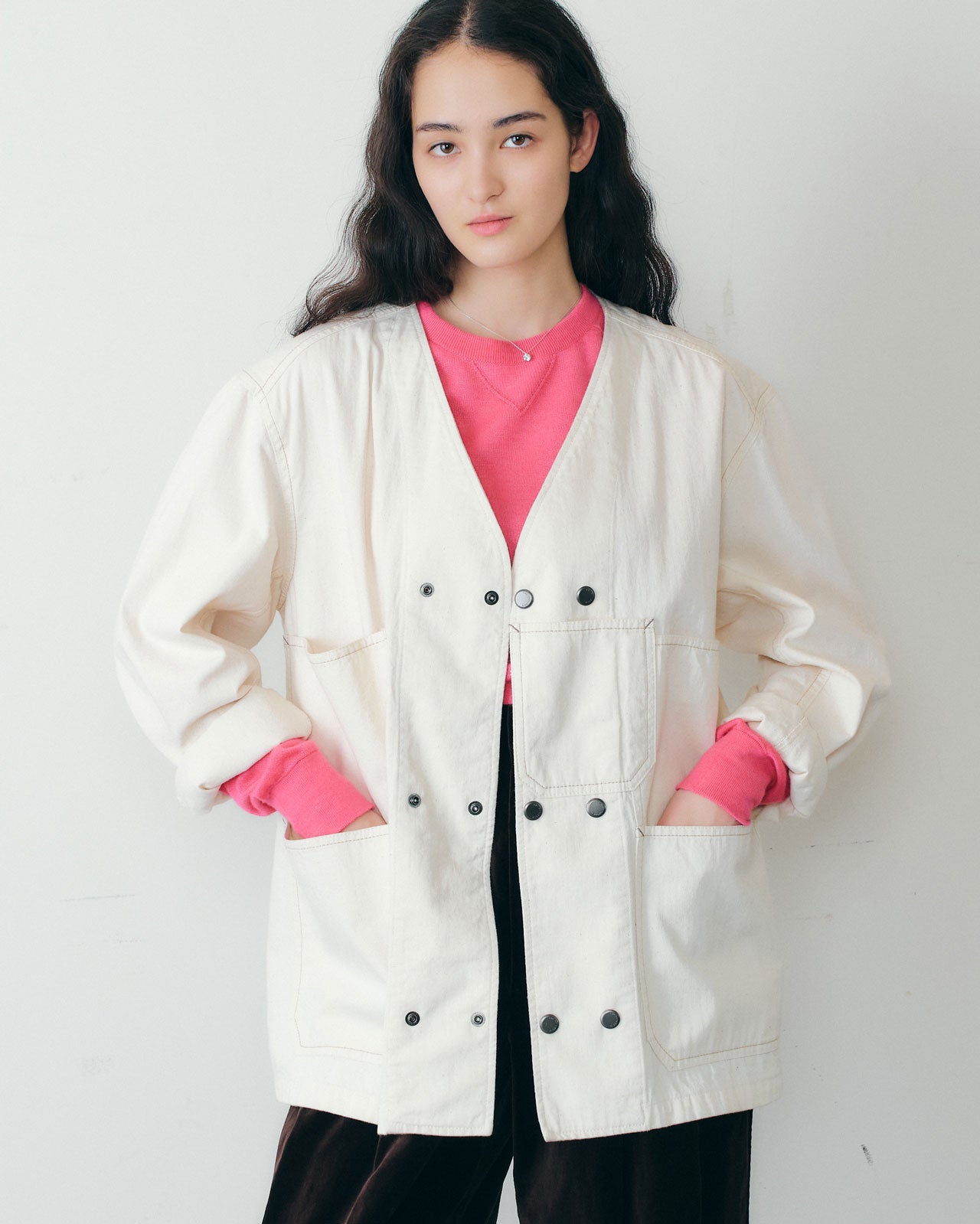 【9月中旬お届け】NO COLLAR COVERALL