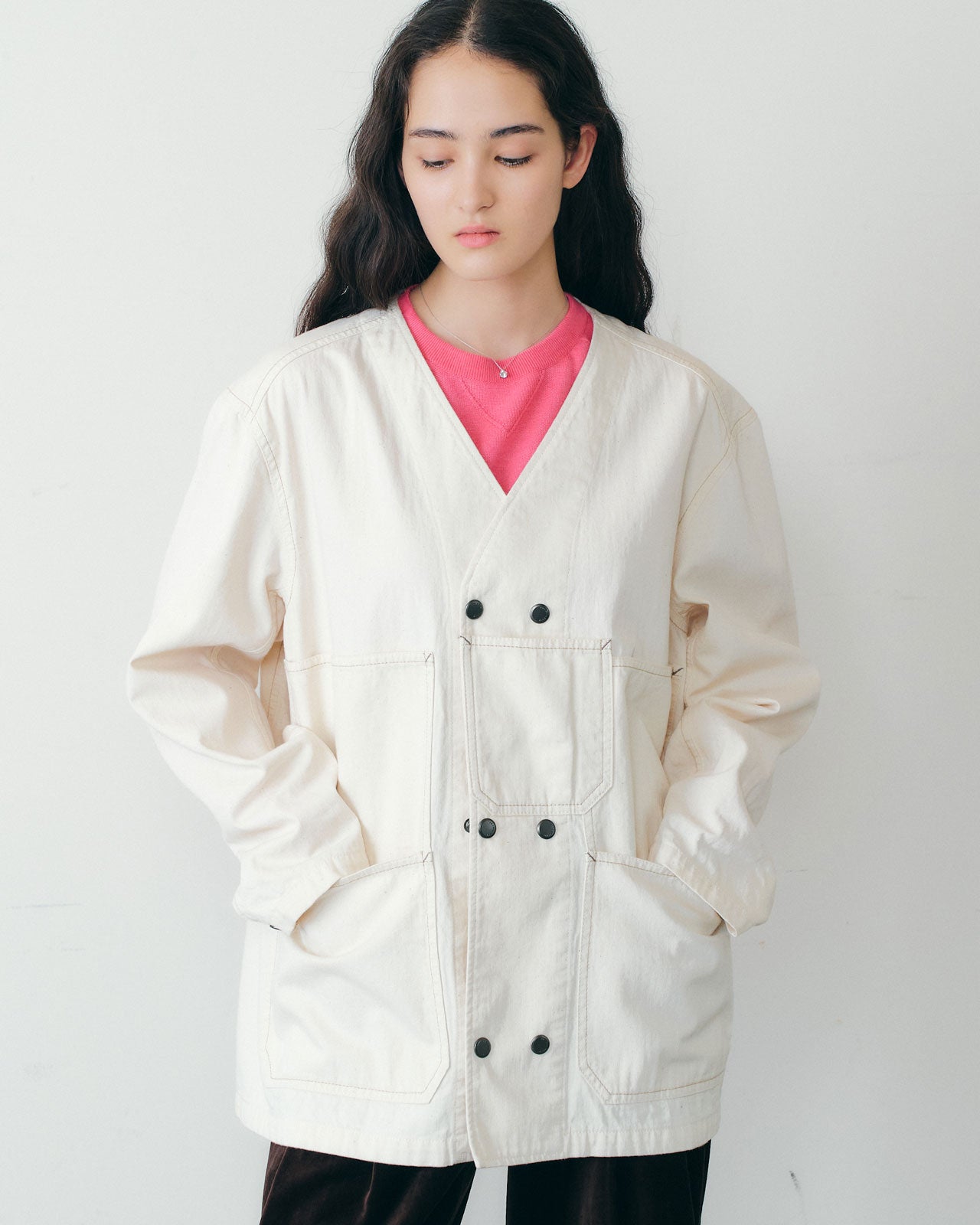 【9月中旬お届け】NO COLLAR COVERALL