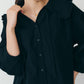 【6月下旬お届け】COTTON FRILLED BLOUSE