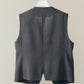 【6月下旬お届け】T/W CRAPE GILET