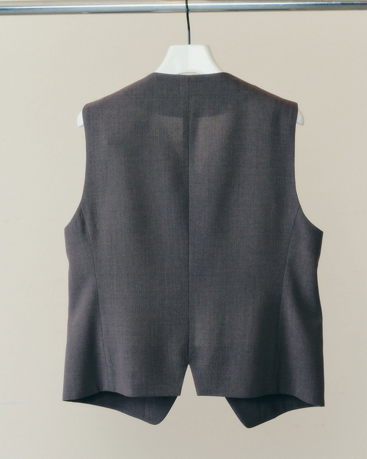 【6月下旬お届け】T/W CRAPE GILET