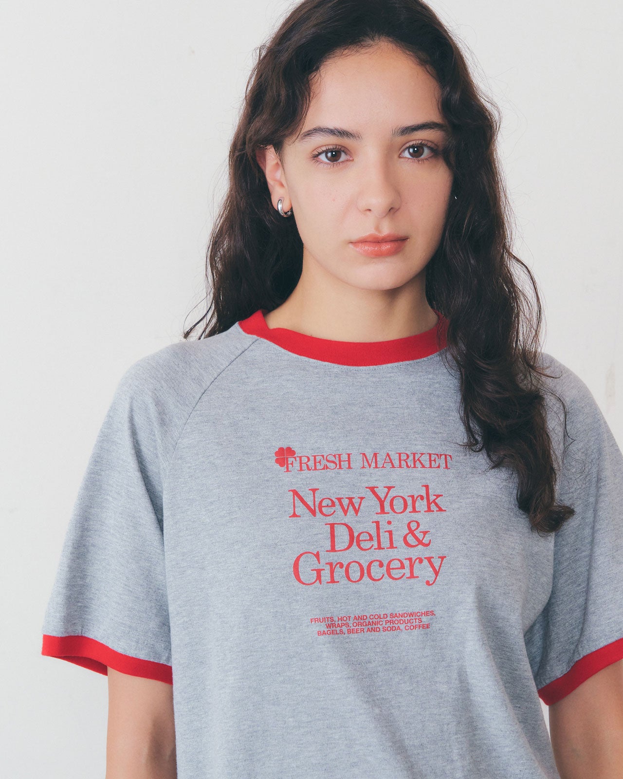 【3月中旬入荷予定】FRESH MARKET RINGER TEE