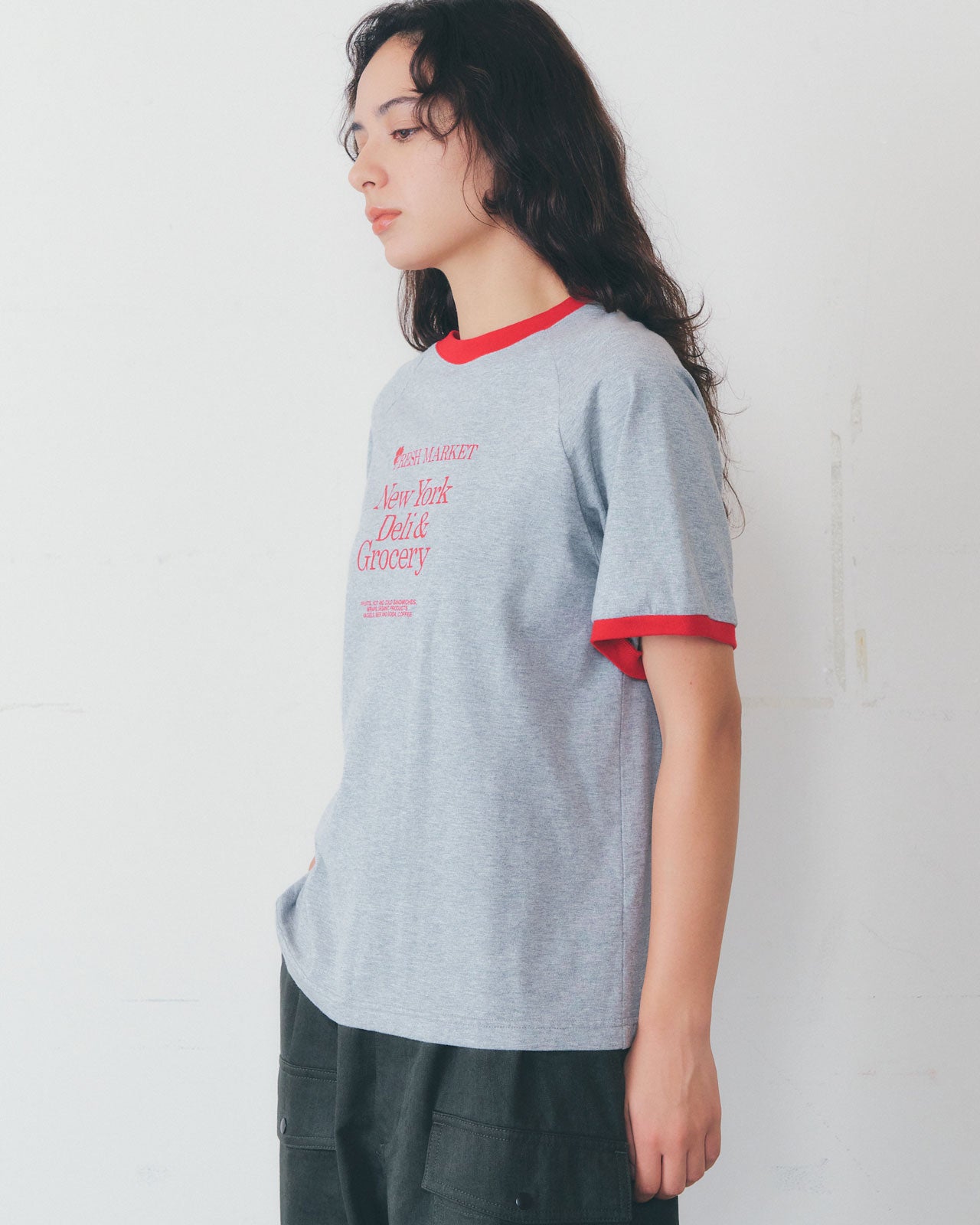 【3月中旬入荷予定】FRESH MARKET RINGER TEE