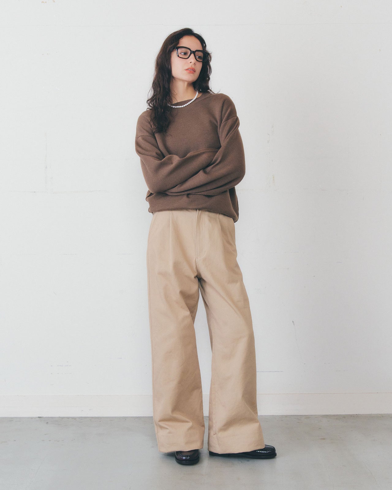 【2月上旬入荷予定】COTTON TWILL WIDE PANTS