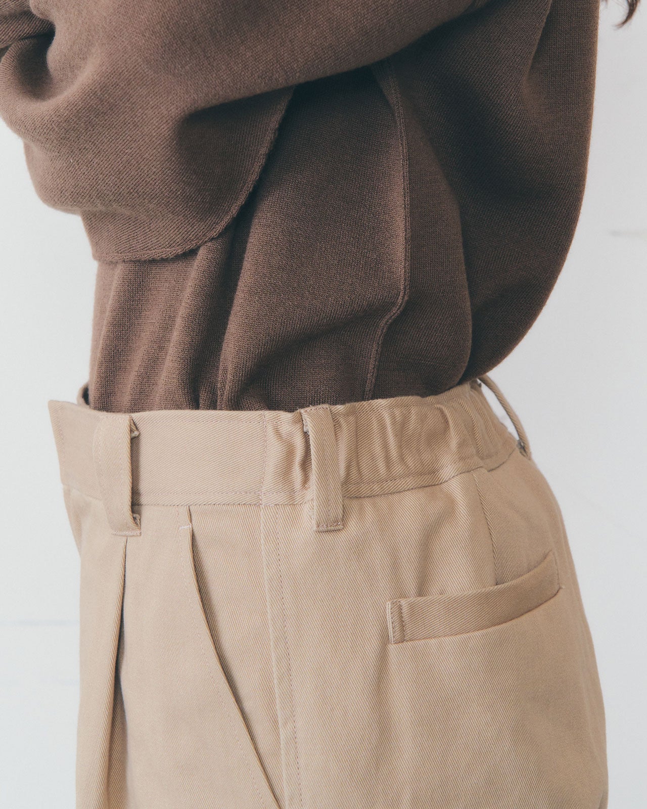 【2月上旬入荷予定】COTTON TWILL WIDE PANTS