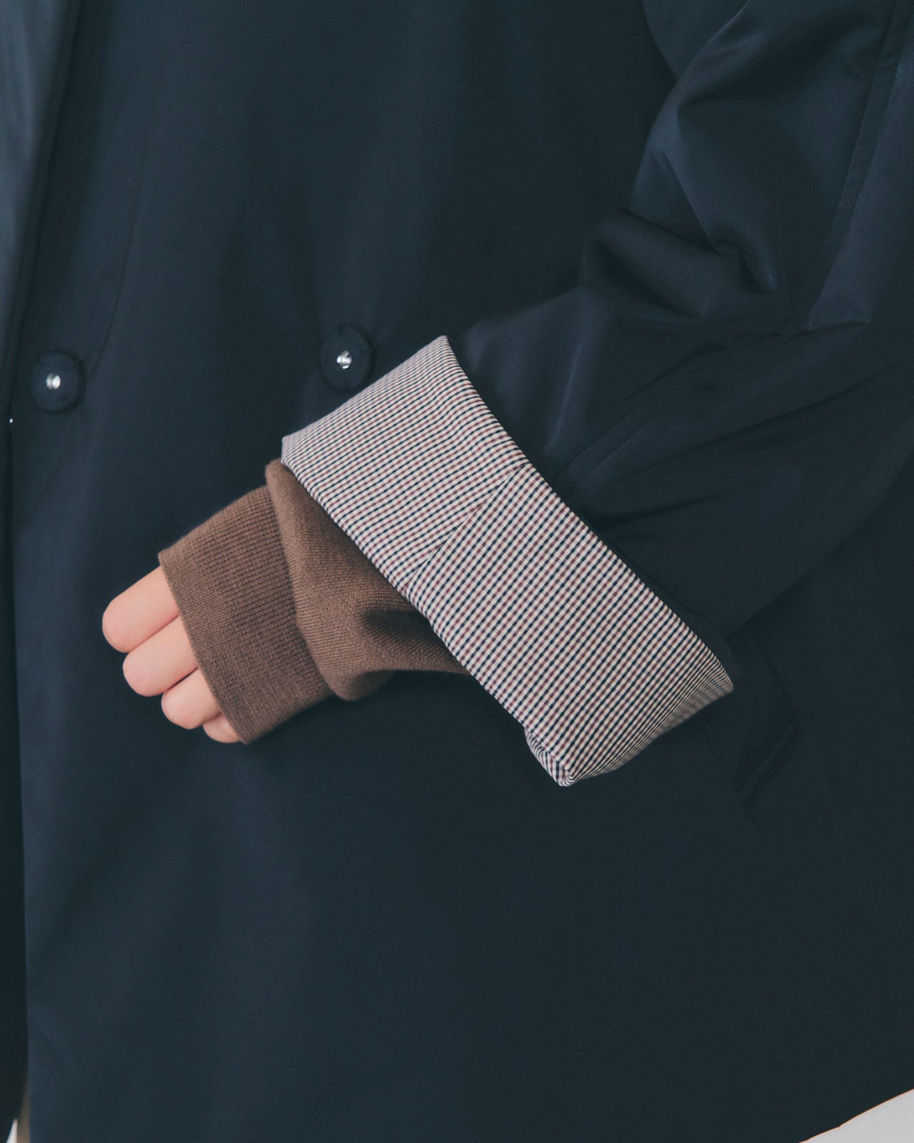 【1月中旬お届け】COLLARLESS PADDED COAT