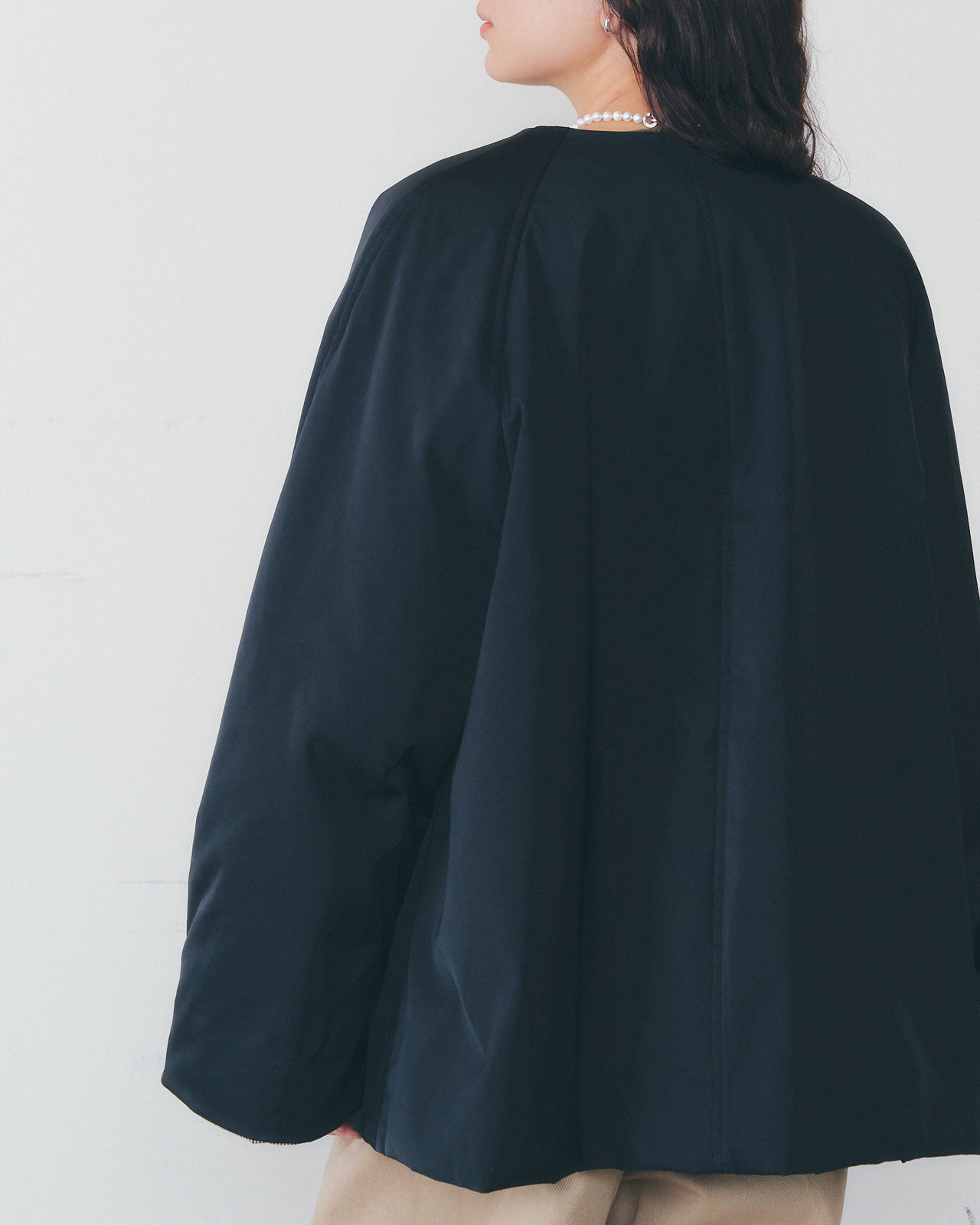 COLLARLESS PADDED COAT – Shinzone