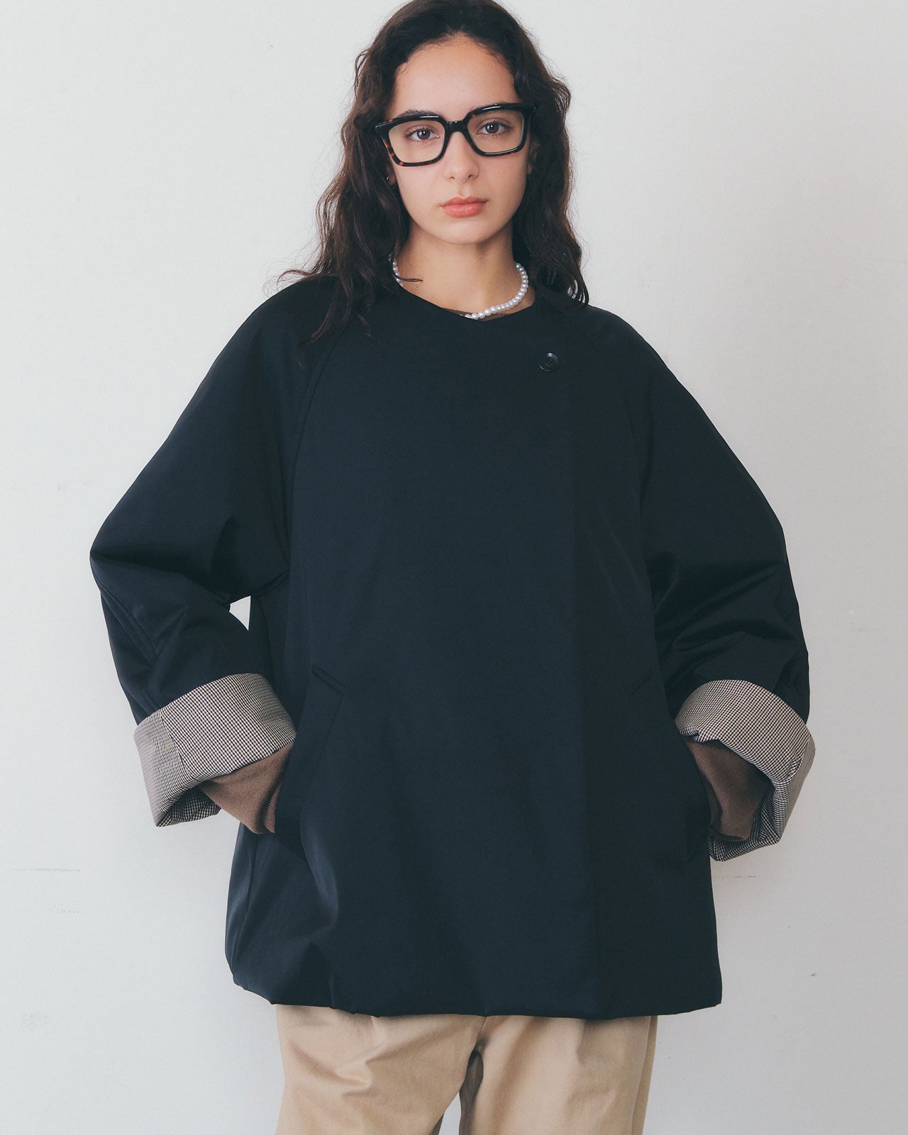 【1月中旬お届け】COLLARLESS PADDED COAT