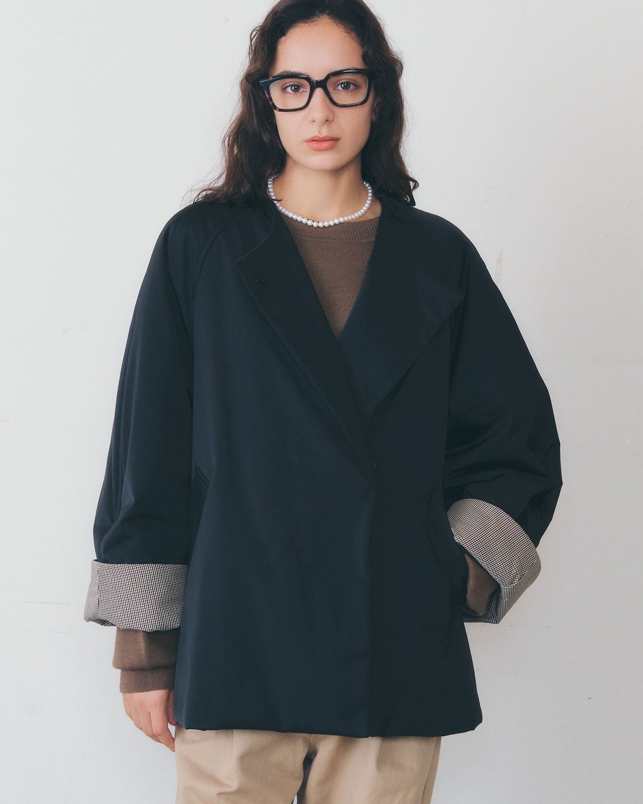 COLLARLESS PADDED COAT – Shinzone