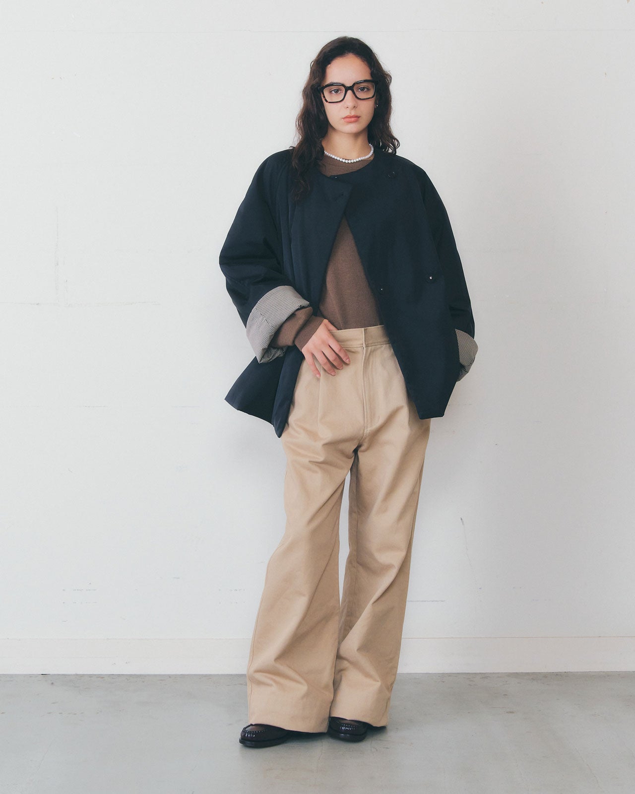 【1月中旬お届け】COLLARLESS PADDED COAT