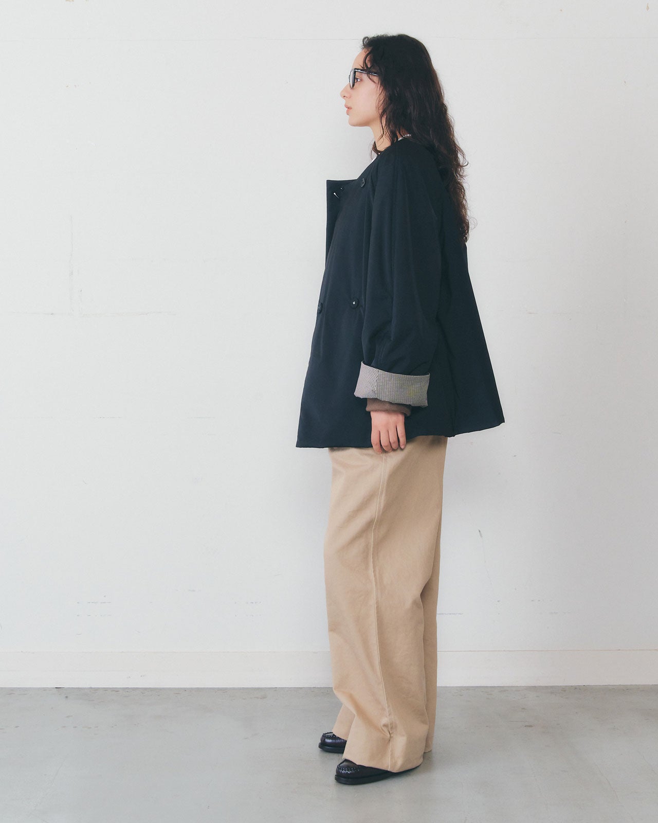 【1月中旬お届け】COLLARLESS PADDED COAT