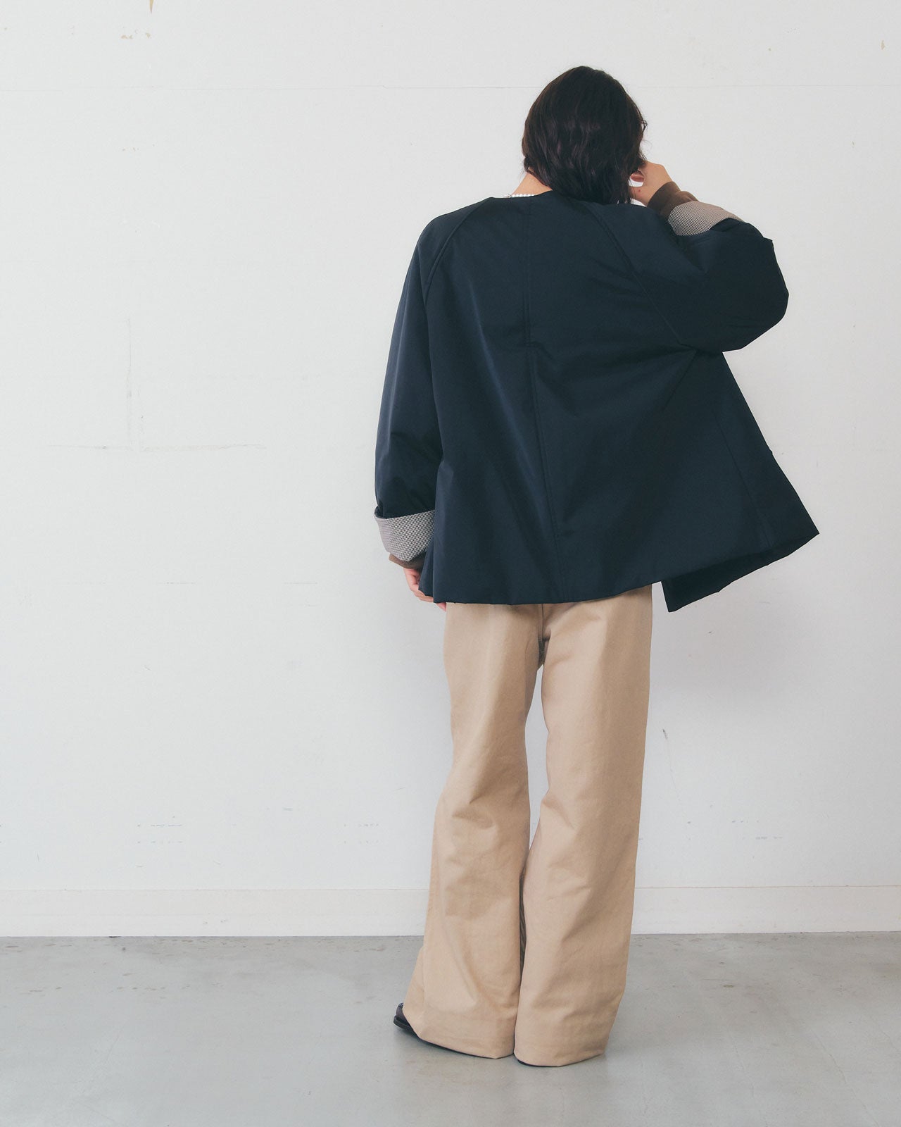 【1月中旬お届け】COLLARLESS PADDED COAT