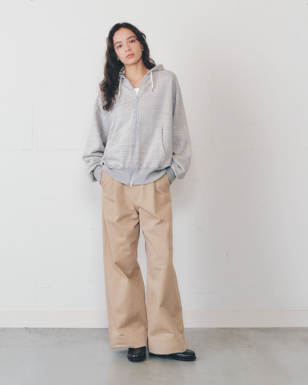 COTTON TWILL WIDE PANTS – Shinzone