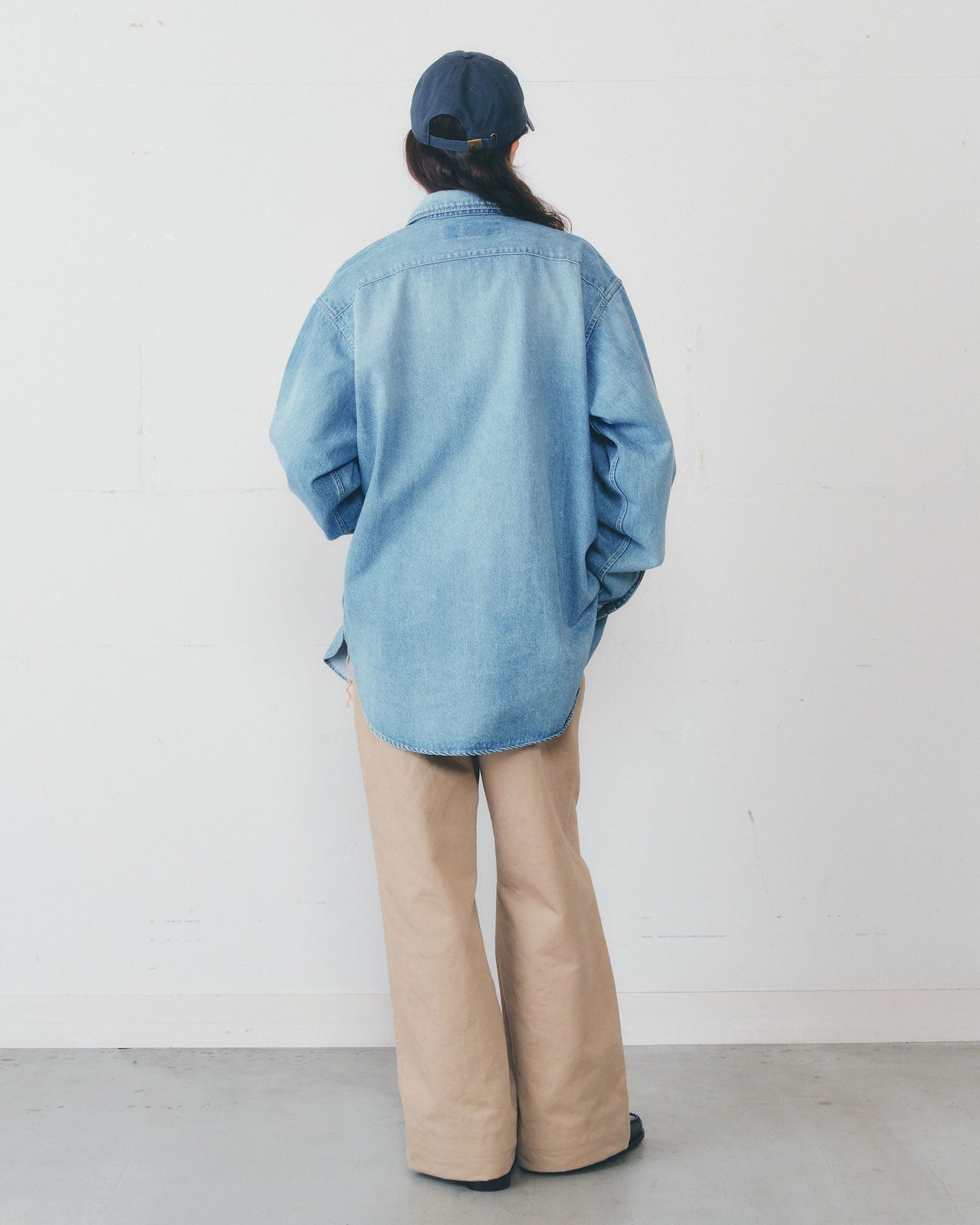 【1月中旬お届け】VINTAGE FADED DENIM SHIRT