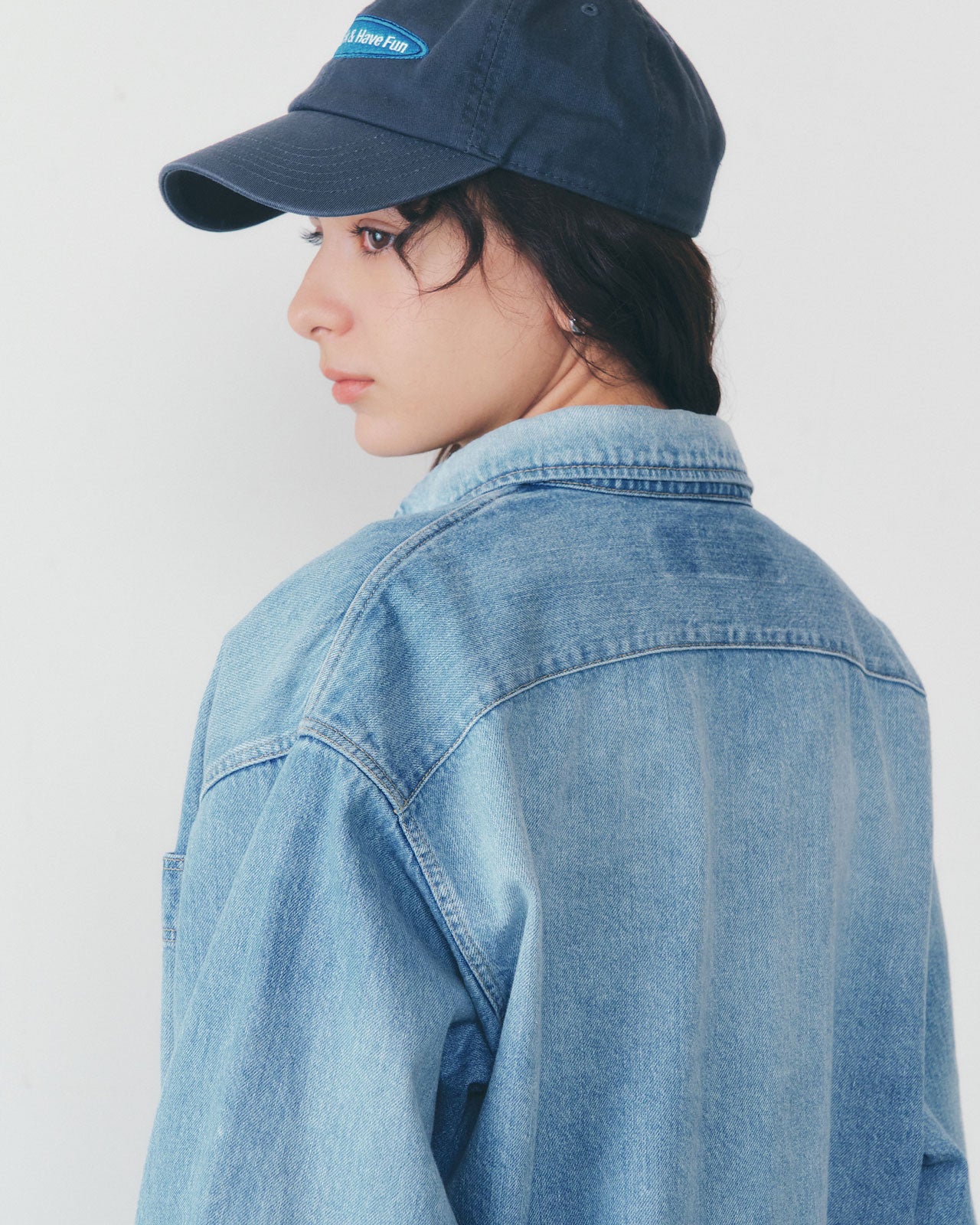 【1月中旬お届け】VINTAGE FADED DENIM SHIRT