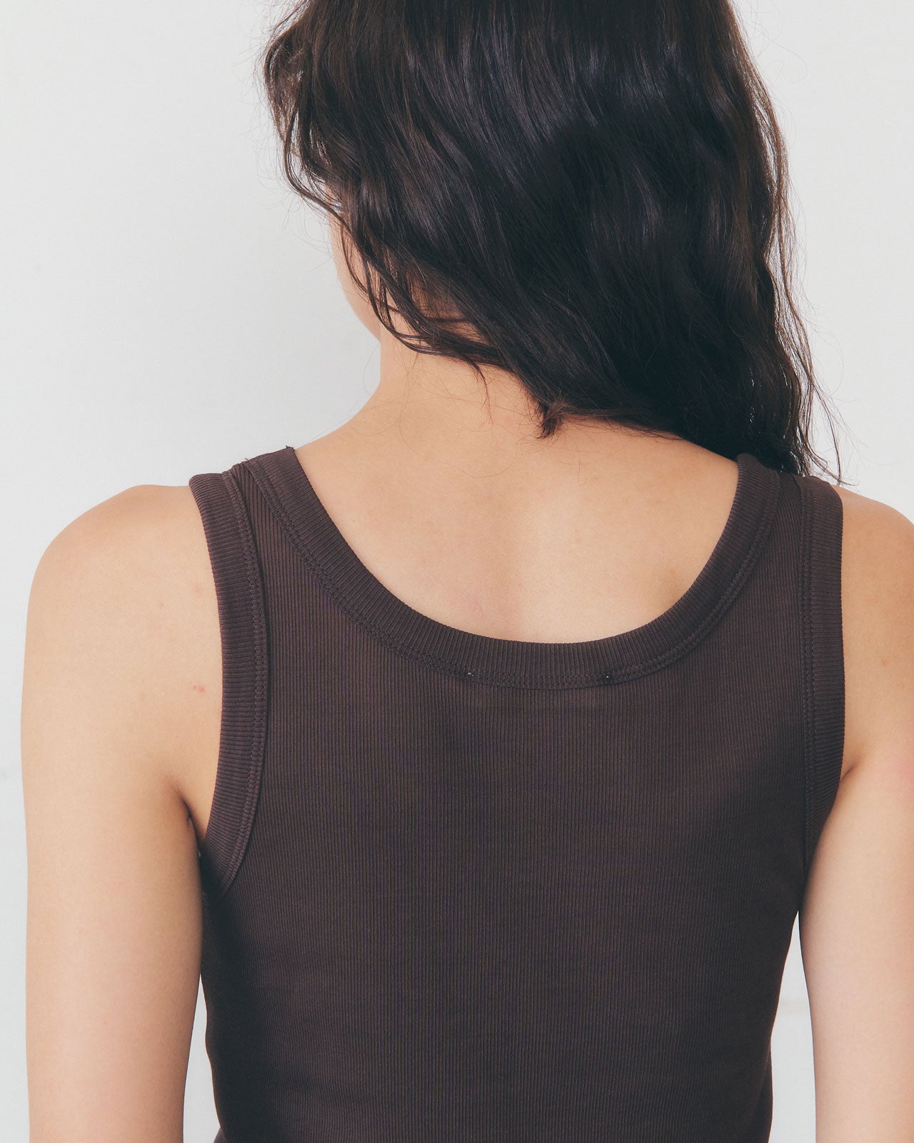 【2月下旬入荷予定】SHEER RIB TANK TOP